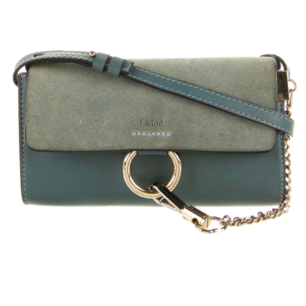 💠🌀EUC AUTHENTIC Chloe Faye Crossbody Bag in Blue with Dust bag 🌀💠